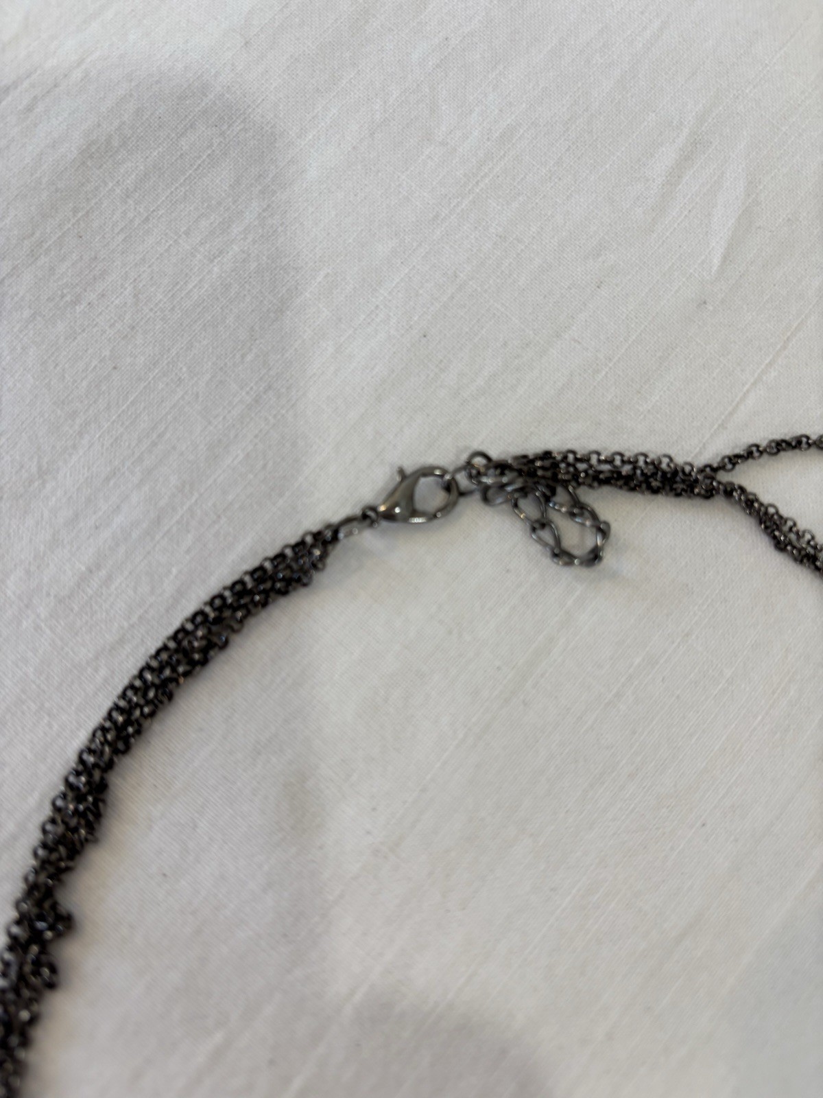 Long Triple Strand Infinity Circle Necklance - image 4