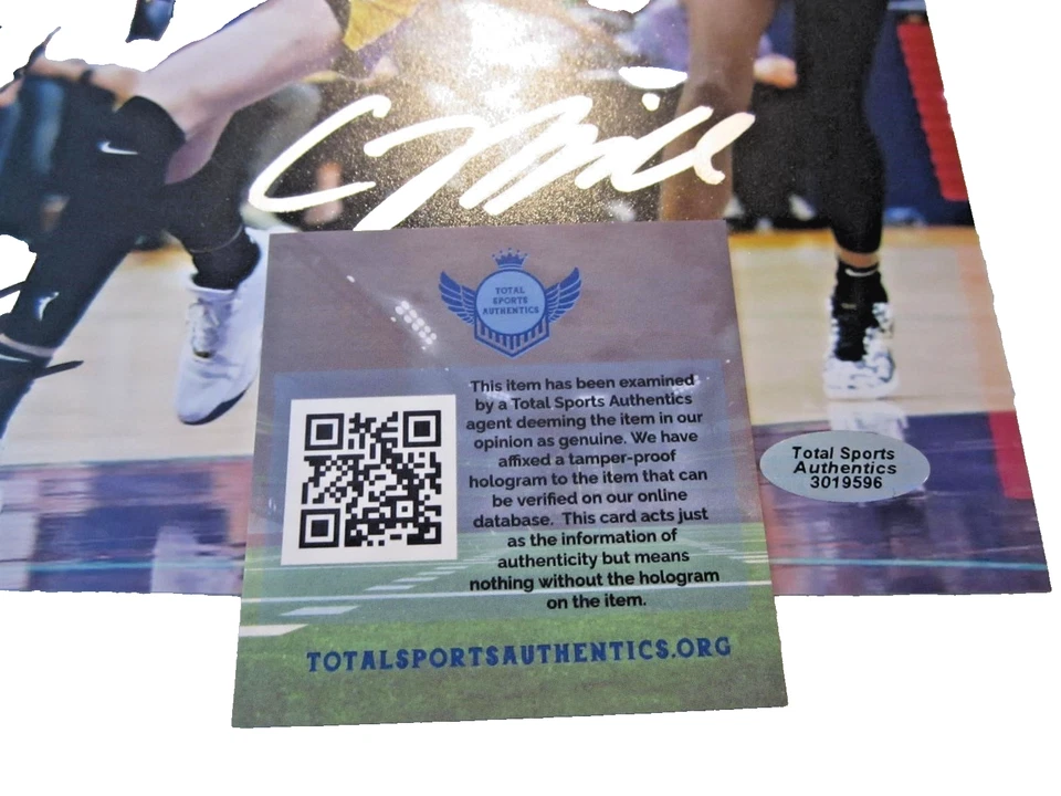 CAITLIN CLARK & CAMERON BRINKS Signed Photo 8x10 Dual Signed! w/COA (TSA) - Image 2 of 4