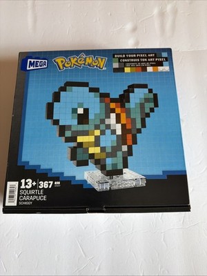 MEGA Pokemon Squirtle Pixel Art 367pcs New 