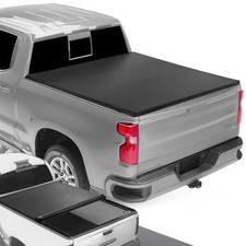 DNA Motoring TTC-RU-030 Truck Bed Soft Vinyl Roll-Up Tonneau Cover Compatible wi