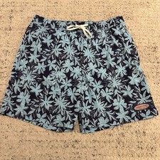 Vineyard Vines Chappy Trunks Swim Shorts Floral Blue Men  s Small Lined