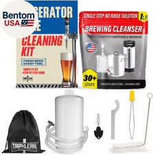Kegerator Cleaning Kit with 1 LB Beer Line Cleaner Made in USA โ 30+ Uses, Compl
