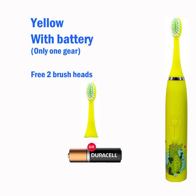 Children Electric Toothbrush with Replace Brush Heads Kids Cartoon Toothbrush Ul