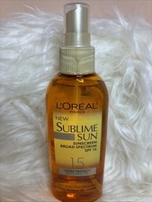 L  Or al New Sublime Sun Sunscreen Broad Spectrum SPF 15 SHEER PROTECT