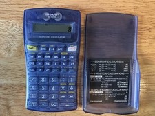 Sharp EL-501W Scientific Translucent Blue Calculator College School