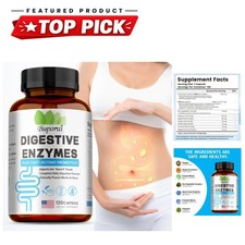 Digestive Enzymes Supplement for Digestion  Intestinal Health, Adults,