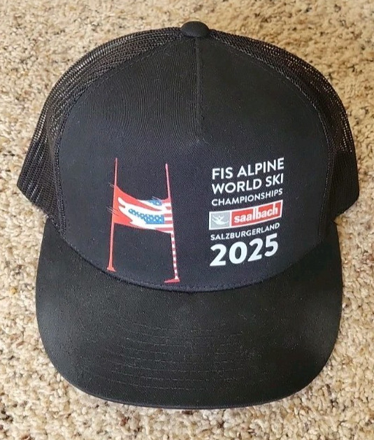 FIS ALPINE WORLD SKI CHAMPIONSHIPS SAALBACH 2025 AUSTRIA HAT Flat Brim