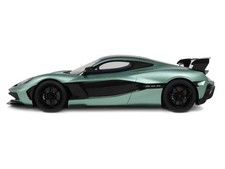 2024 Rimac Nevera R Green Metallic with Black Top 1/18 Model Car by GT Spirit