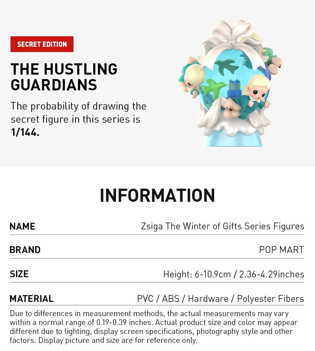 Zsiga The Winter Of Gifts Series Confirmed Blind Box Figure Toys