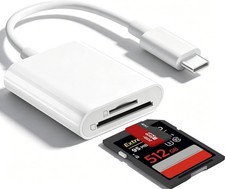 USB C SD Card Reader for iPhone 15 16 17/iPad Pro/MacBook, USB-C Type-C 1 USA