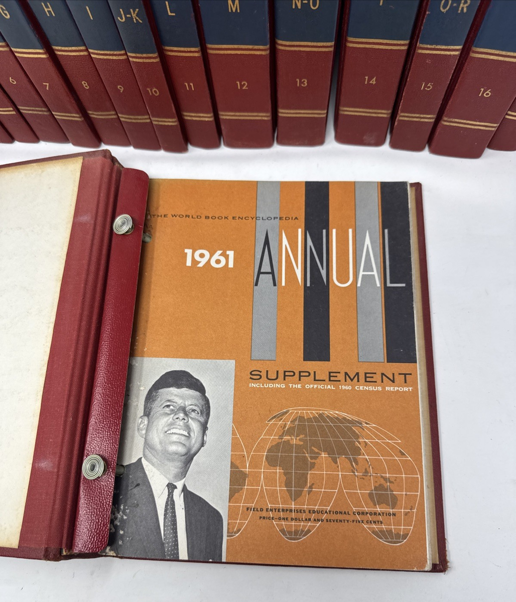 1960 World Book Encyclopedia - FULL SET - A-Z 20 books + Annual | eBay