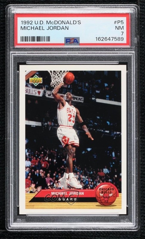 1992-93 Upper Deck McDonald's Michael Jordan #P5 PSA 7 HOF
