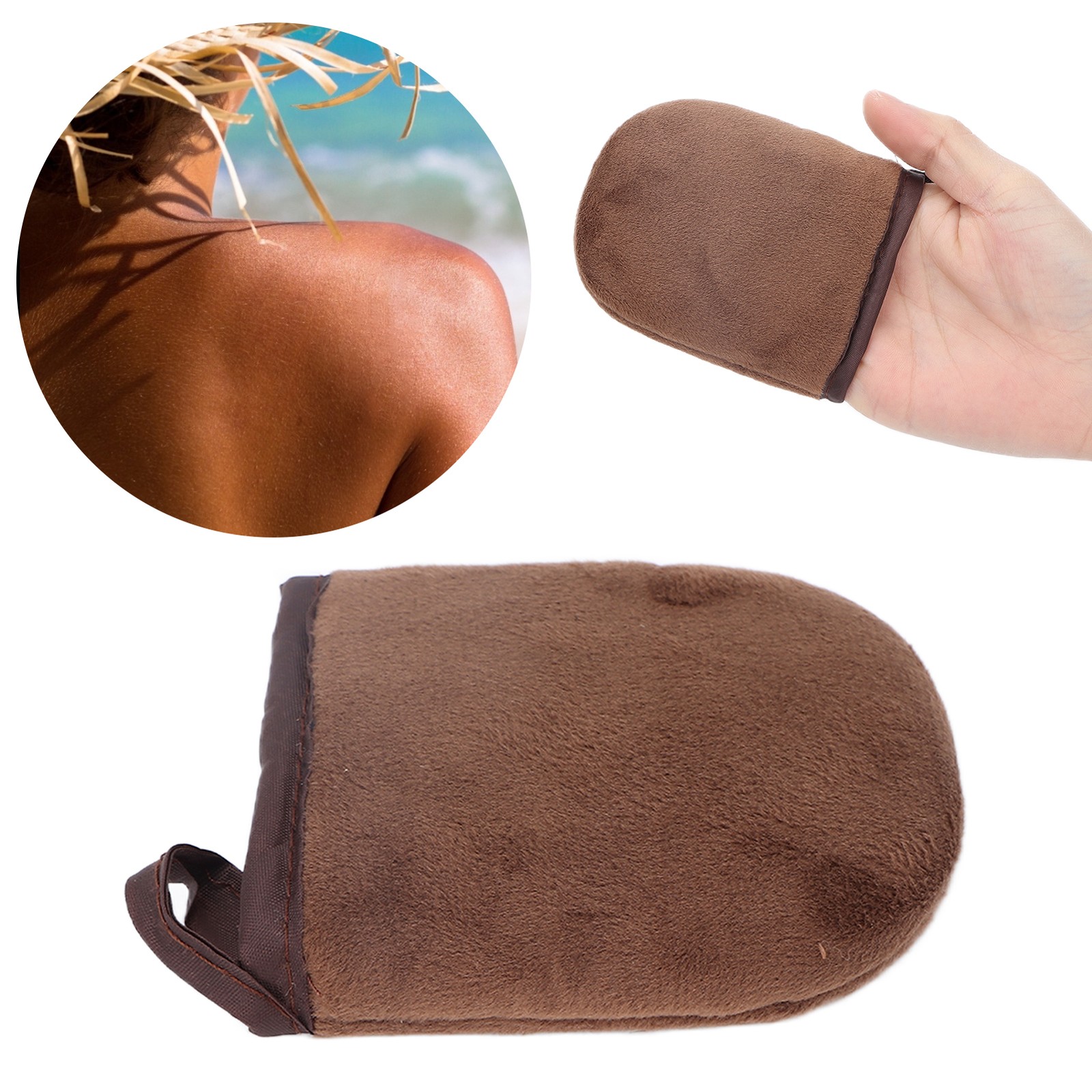 Tanning Mitts Flocking Self Tanner Mitten Lotion Applicator Small Sunless Ta