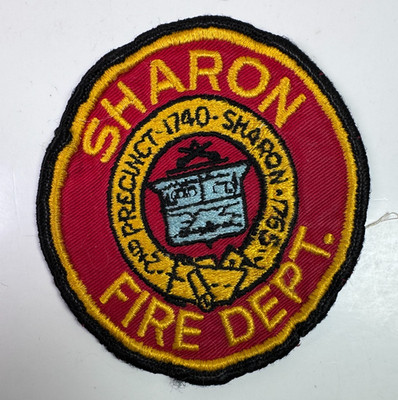Sharon Fire Massachusetts MA Patch N4