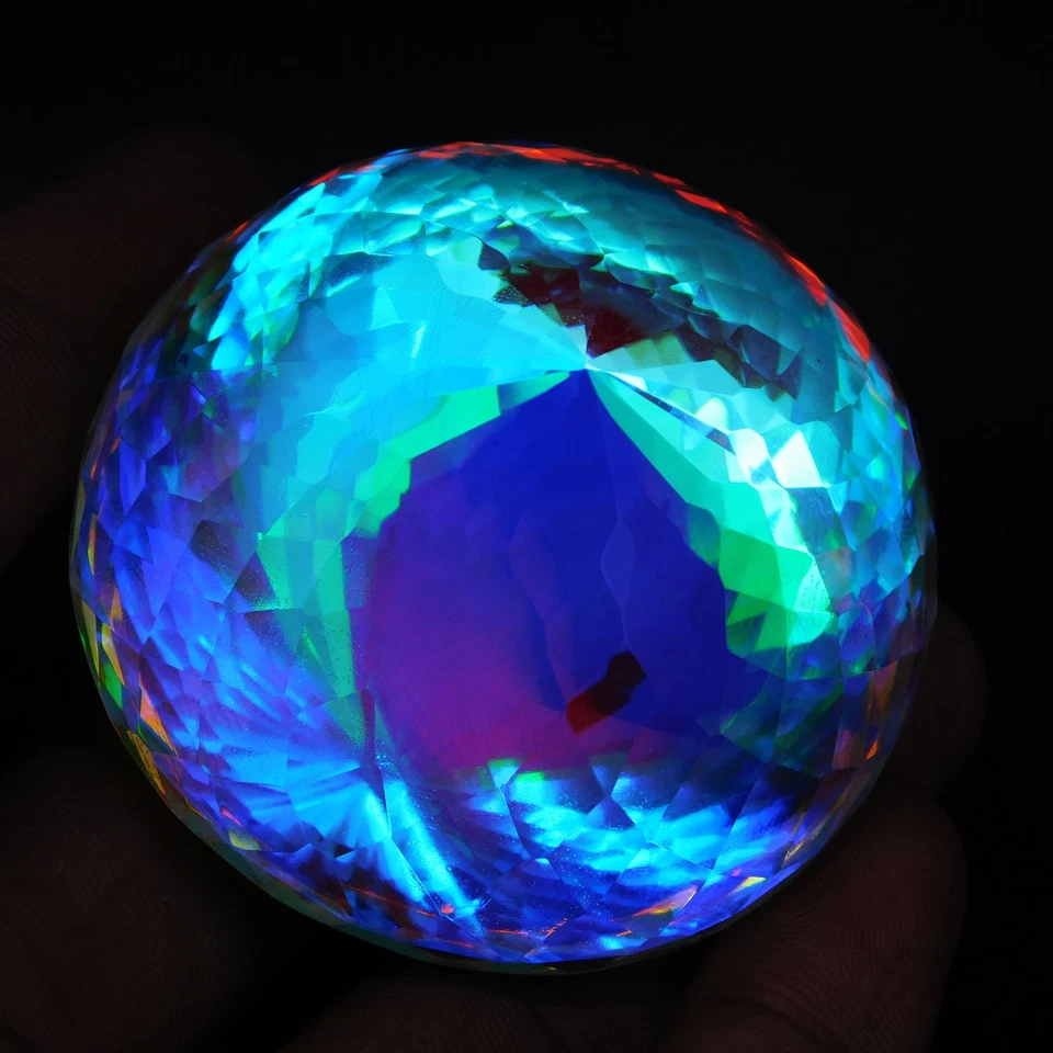 Stunning 801.80 Ct Flawless Rainbow Color Mystic Topaz Oval Certified Gemstone - Image 3 of 4