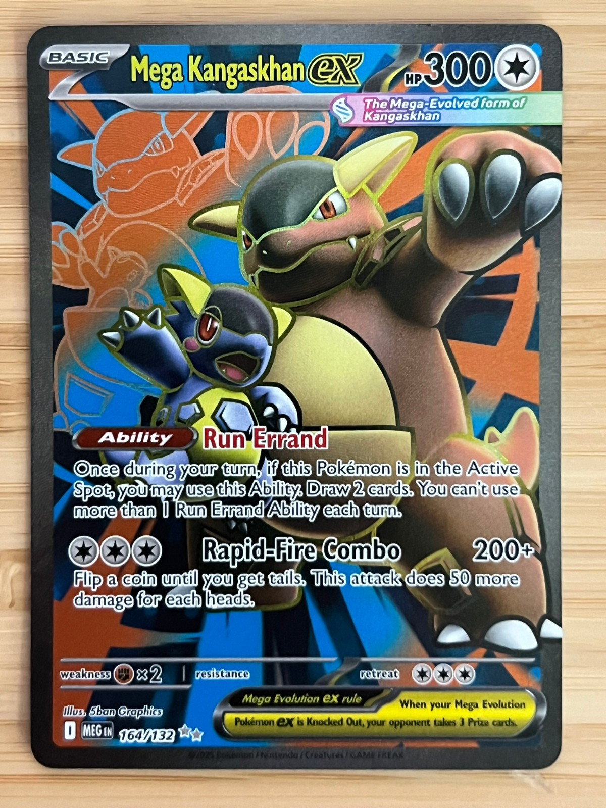 Mega Kangaskhan ex 164/132 Ultra Rare Full Art Mega Evolution Pokemon TCG NM