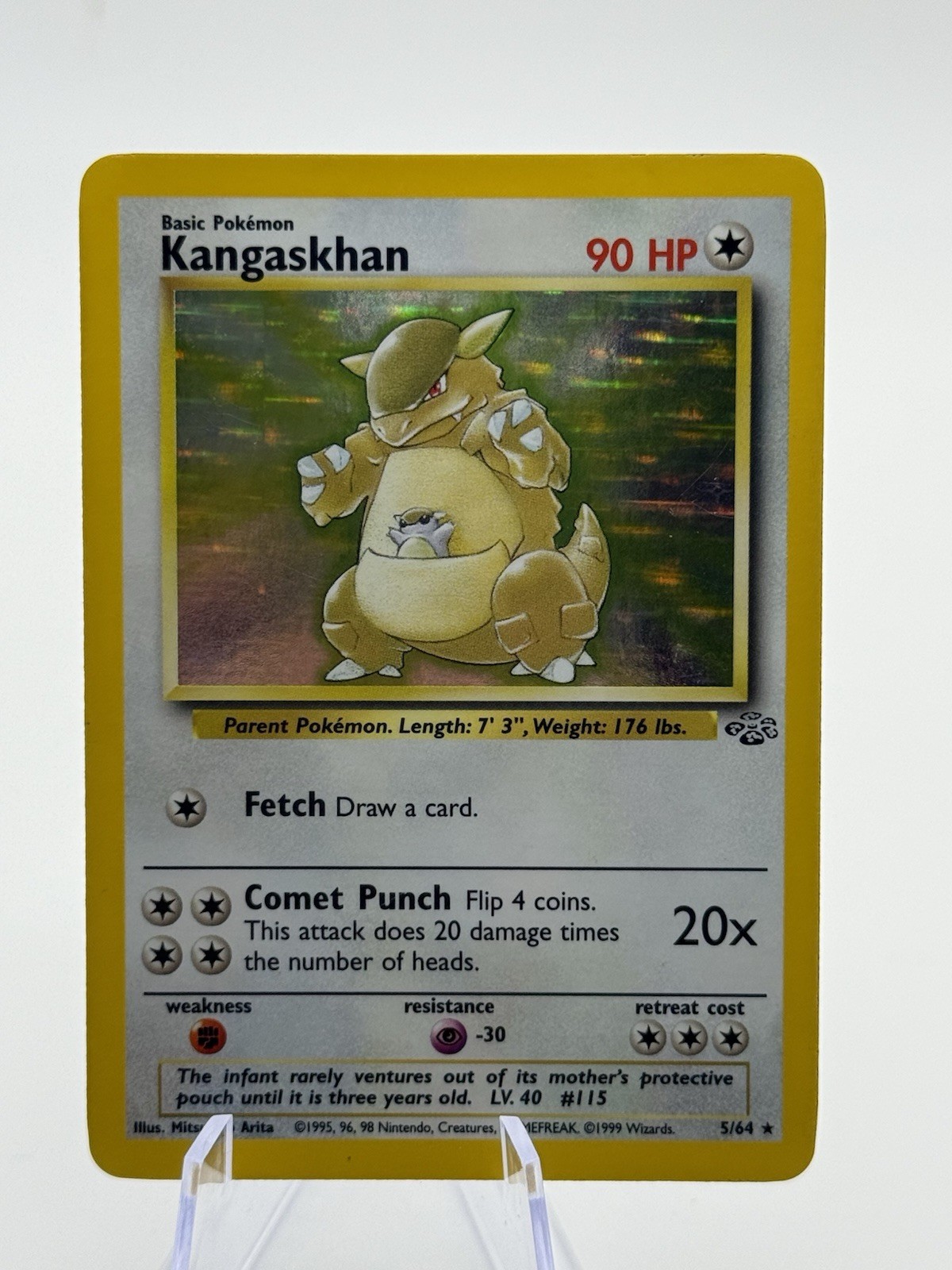 Pokémon TCG Kangaskhan Jungle 5/64 Holo Unlimited Holo Rare