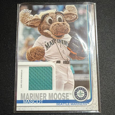 2019 Topps Opening Day Mariner Moose Mascots Relics Memorabilia MR-MM