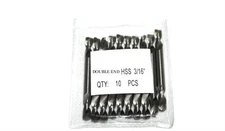 10pc 3/16" Profesional Double end Drill Bit HSS for Metal 