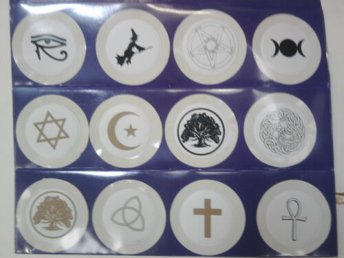 PICK 1 TAX DISC holders - permit FROM VARIOUS SPIRITUAL AND RELIGIIOUS SYMBOLS - Afbeelding 1 van 24
