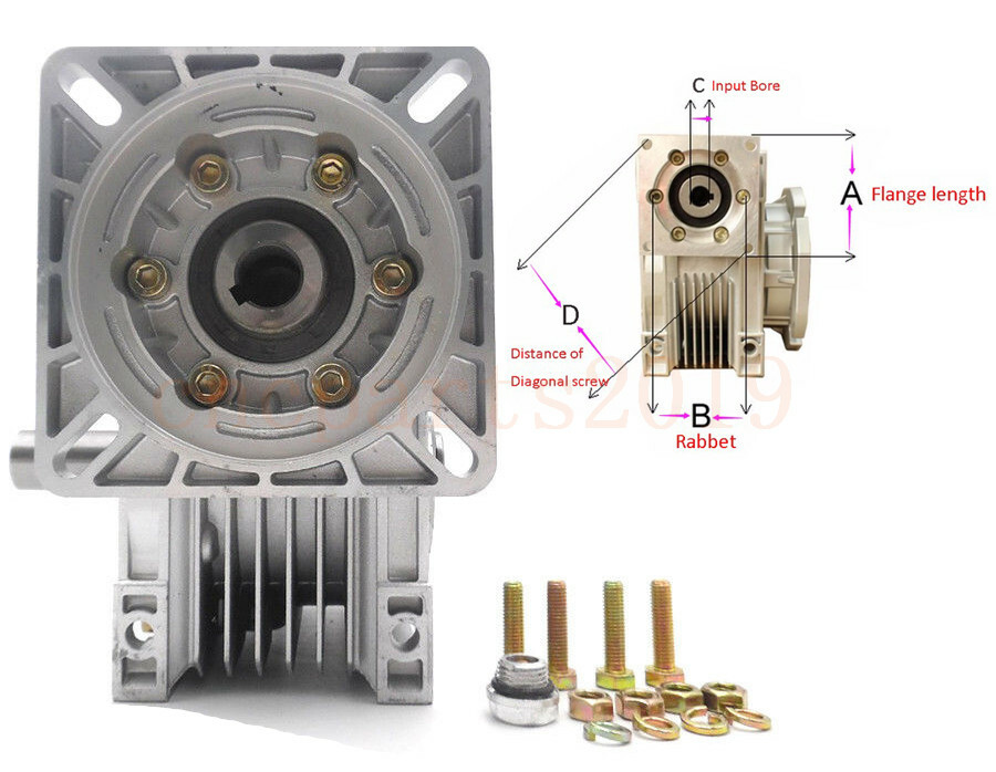 Industrial Power Single Step Transmission Stainless Steel Worm Gearbox Speed Reducer - Worm Gear - View #12