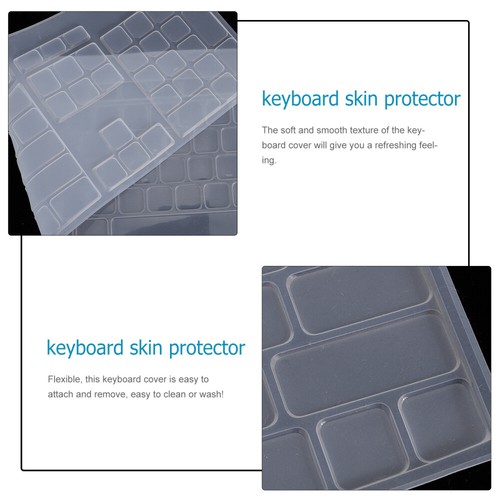 Washable Keyboard Cover Skin Keyboard Cover Skin Silicone Keyboard Skin - Photo 4/12