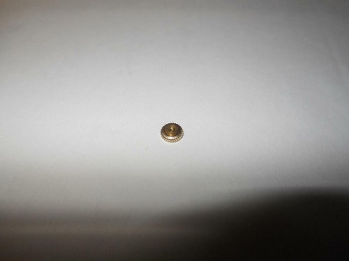 VINTAGE OMEGA GOLD PLATED WATCH CROWN 5.26 MM # 10 THREAD NEW OS - Picture 3 of 5