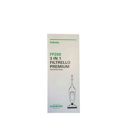 FOLLETTO VK FP 200 VACUUM CLEANER BAGS VORWERK 6 PIECES ORIGINAL