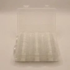 50Pack 1Oz 40.6mm Coin Holders Case Direct Fit Airtight American Silver Eagle US