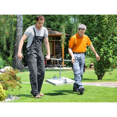 LANGFIT® Plattenheber - Tragarm für 2 Personen - Schonend für Rücken und Hüfte