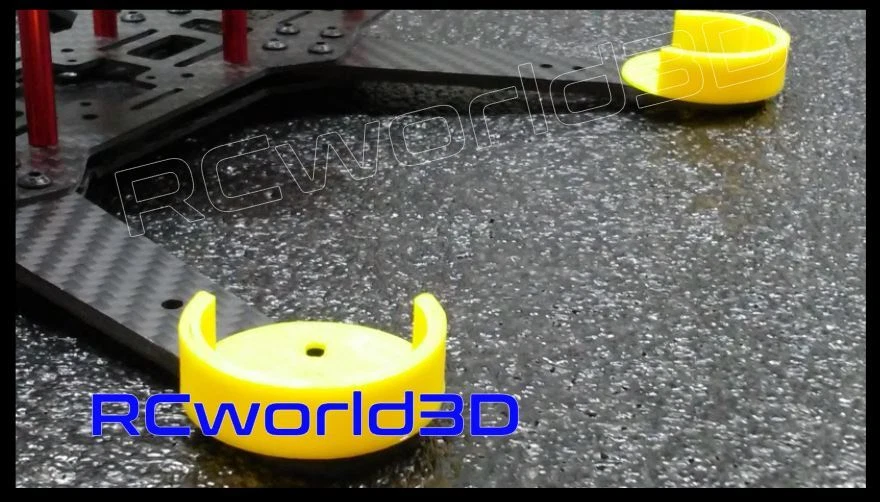 QUADCOPTER BRUSHLESS MOTOR MOUNT/BASE PROTECTOR 4PCS 3D PRINTED SOLID - PLA - Image 3 of 4