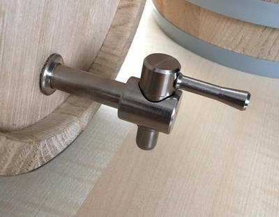 METALL ZAPFHAHN HAHN AUSGUSS WEINFASS WINE BARREL HOLZFASS METAL PIPE TAP ERSATZ
