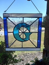 Custom Multicolored Letter Stained Glass Suncatcher - Personalized To Order