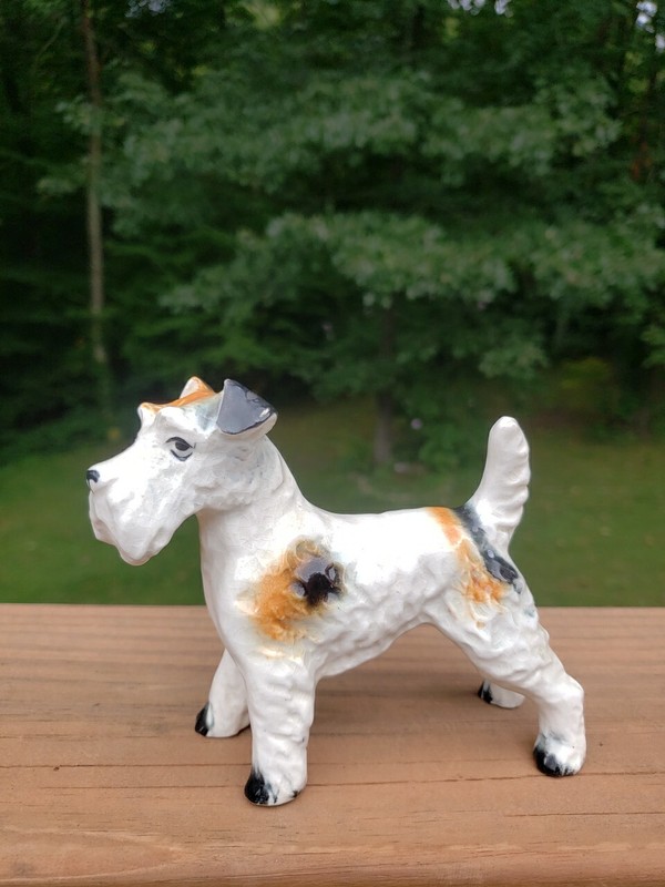 Fox Terrier Dog Figurine