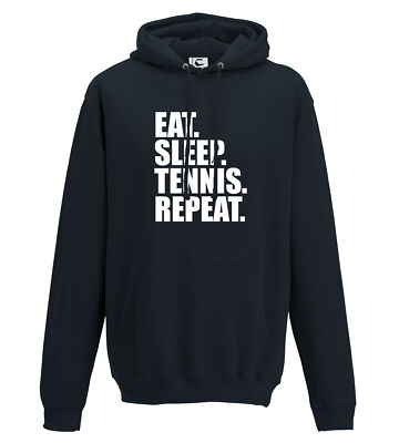 Eat Sleep Tennis Repeat Geschenk Hoodie alle Größen Erwachsene & Kinder