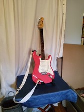 Pink Stagg Electric Guitar W/strap Model# 060610290215 - Excellent 