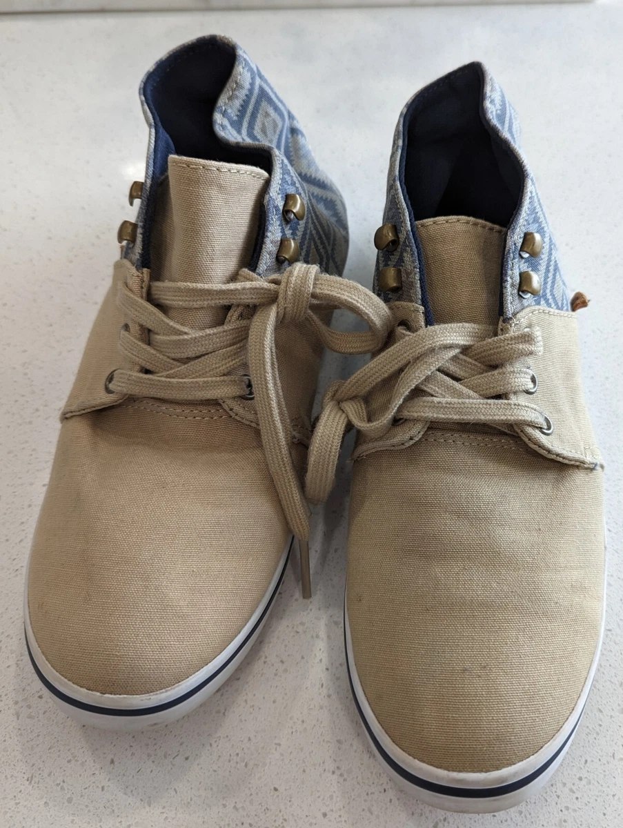 VANS Camryn Slim Native Taose Taupe Tribal High Top Shoes Women US 8.5 EU 39