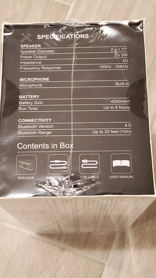 Altavoz inalámbrico Bluetooth 4.0 Nakamichi BTSP80 - plateado mate Foto 2 de 3