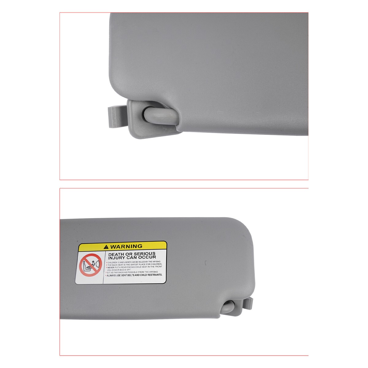KMBNTU Driver Side Sun Visor For Hyundai Accent (2011-2015) – Gray Replacement Visor, Easy Install