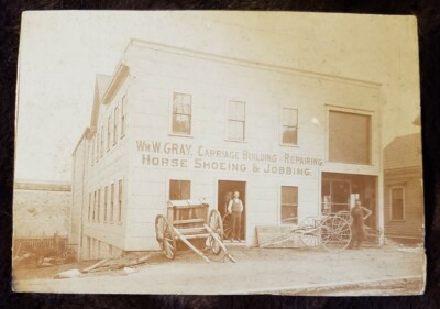 Old Western, Storefront. Carriage Building/Repairing. ''Wm. W. Gray'', Owner.