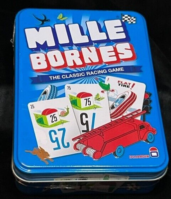 Mille Bornes The Classic Racing Card Game 2016 Asmodee Brand New SEALED in Tin