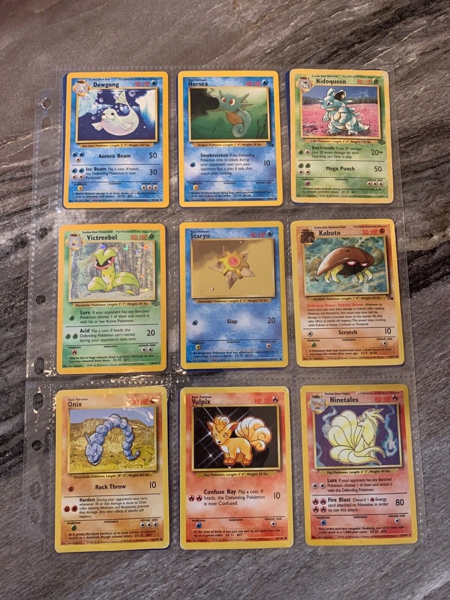 pokemon card lot base set 45 HOLOS Complete Set ALL 151 / 150 Original Pokemon cards