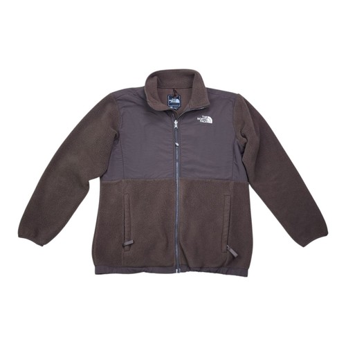 The North Face Girls XL Polartec Full Zip Fleece Jacket Recycled Brown