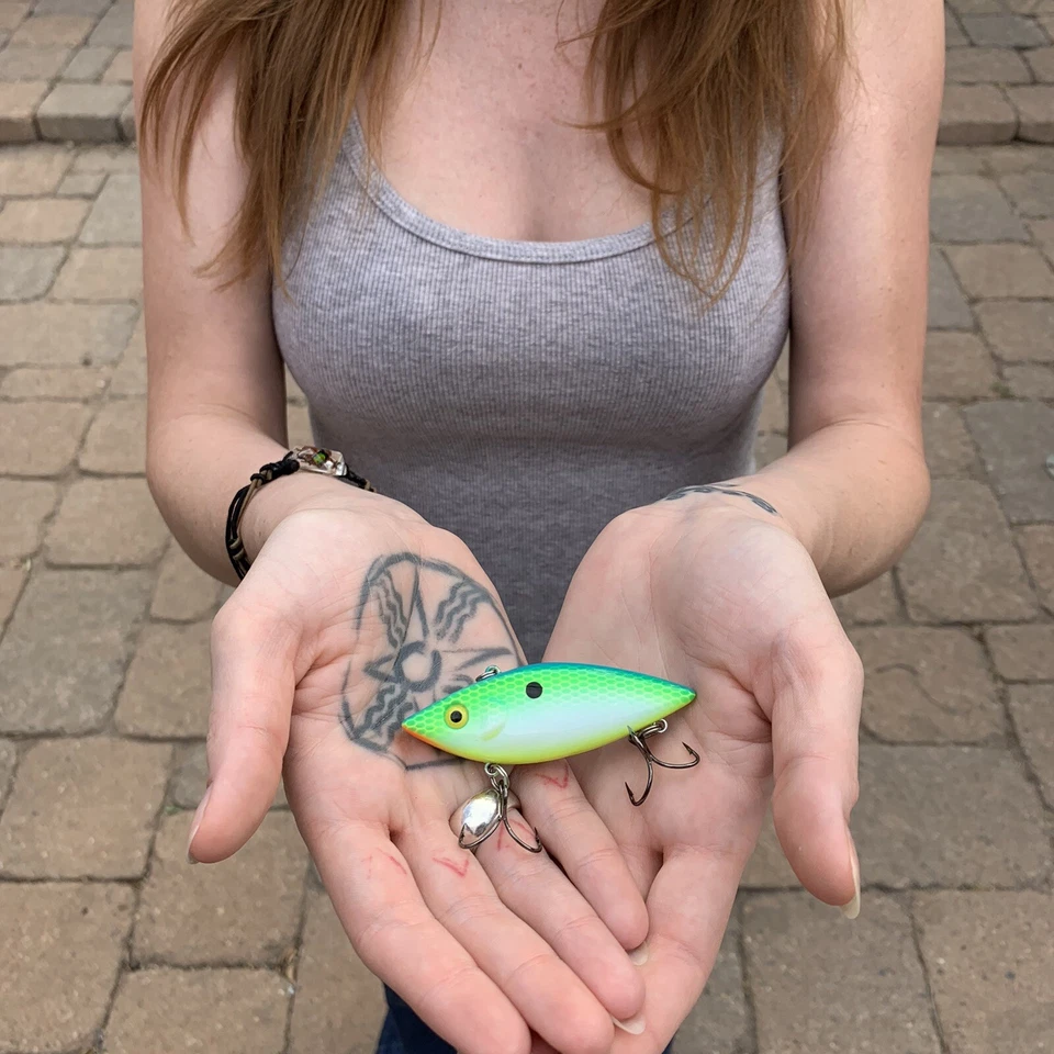 Cebo Bonanza (Lote de 3) Crankbait sin labios, Cordell de algodón, Bajo, ¡NUEVO CON ETIQUETAS! Foto 2 de 4