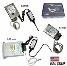 USB to IDE, Mini-IDE, SATA 2.5" 3.5" External Hard Drive/CDRom/DVD Converter Kit