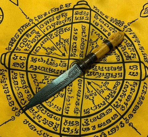 THAI AMULET Real LP DERM Ghost Killer Knife Protect Magic Blade Power TALISMAN - Picture 8 of 12