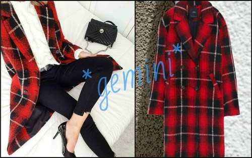 Zara Cappotto IN Lana a Quadri Wool Coat Doppio Breasted Borsa Taglia S M |  eBay