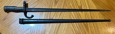 French Bayonet / Scabbard Mre D'Armes de St Etienne Mai 1878 25  Matching #s