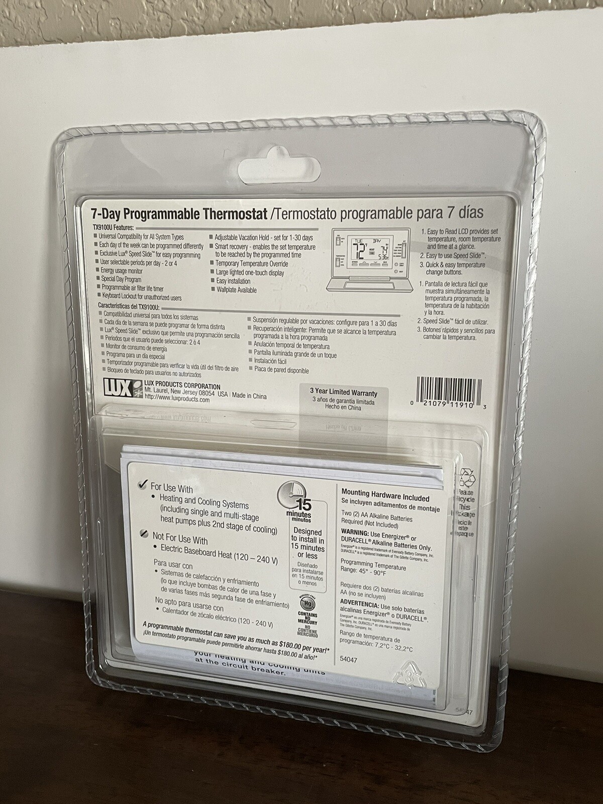 Lux Thermostat 7 Day