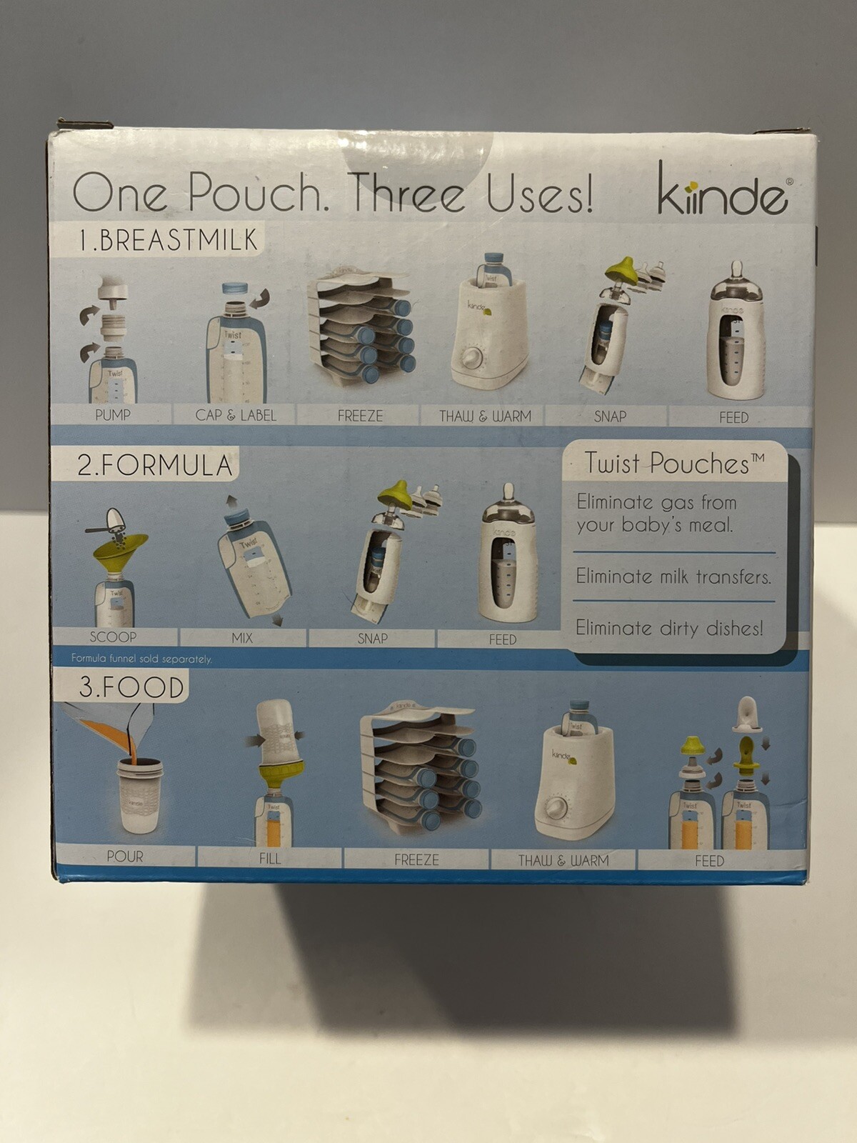 Kiinde Breast Milk Pre-Sterilized 6 oz Pouches, 2/Packs of 40 NEW (80 Total!)